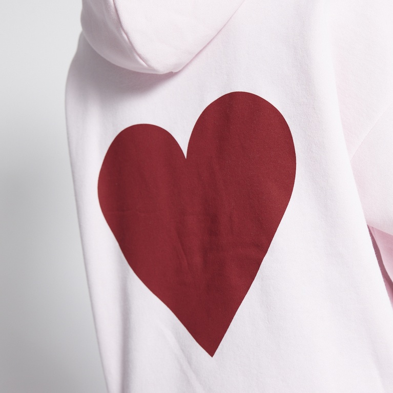 Printed heavy hoodie "Hilma Printed" Light Pink